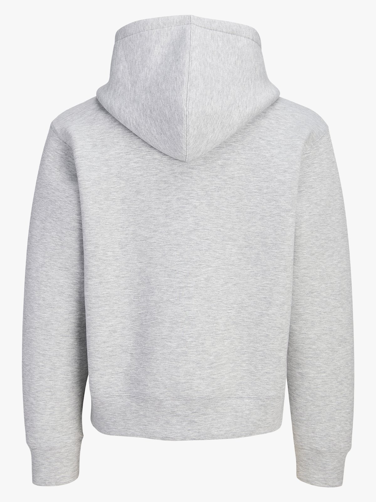 Jack and Jones Legacy Sweat Scuba Zip Hood Light Grey Melange