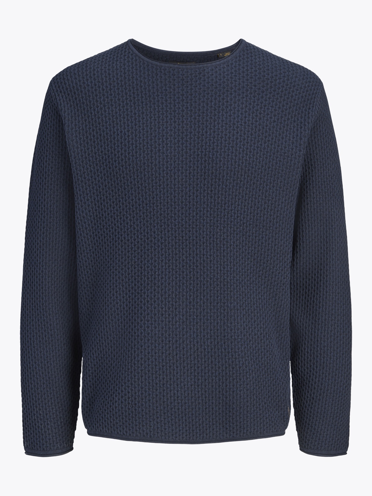 Jack and Jones Mason Knit Crew Neck Dark Navy Twist
