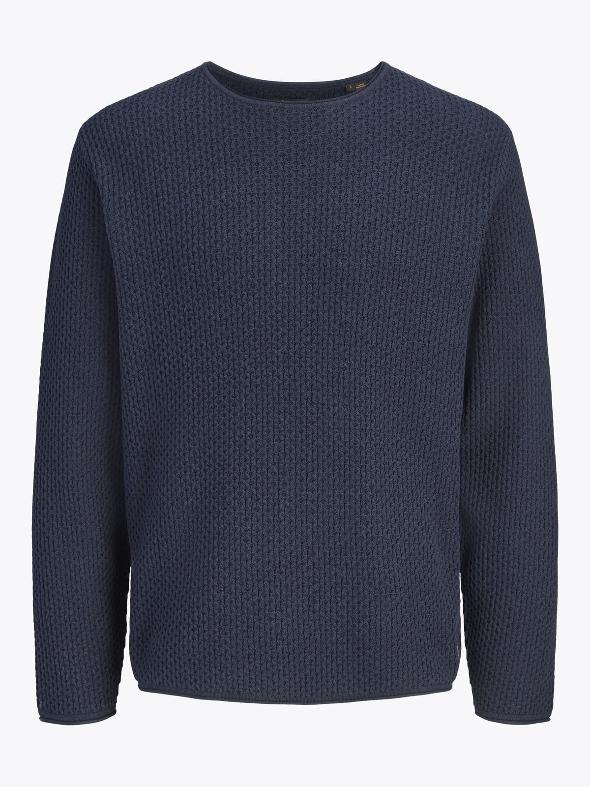Jack and Jones Mason Knit Crew Neck Dark Navy Twist