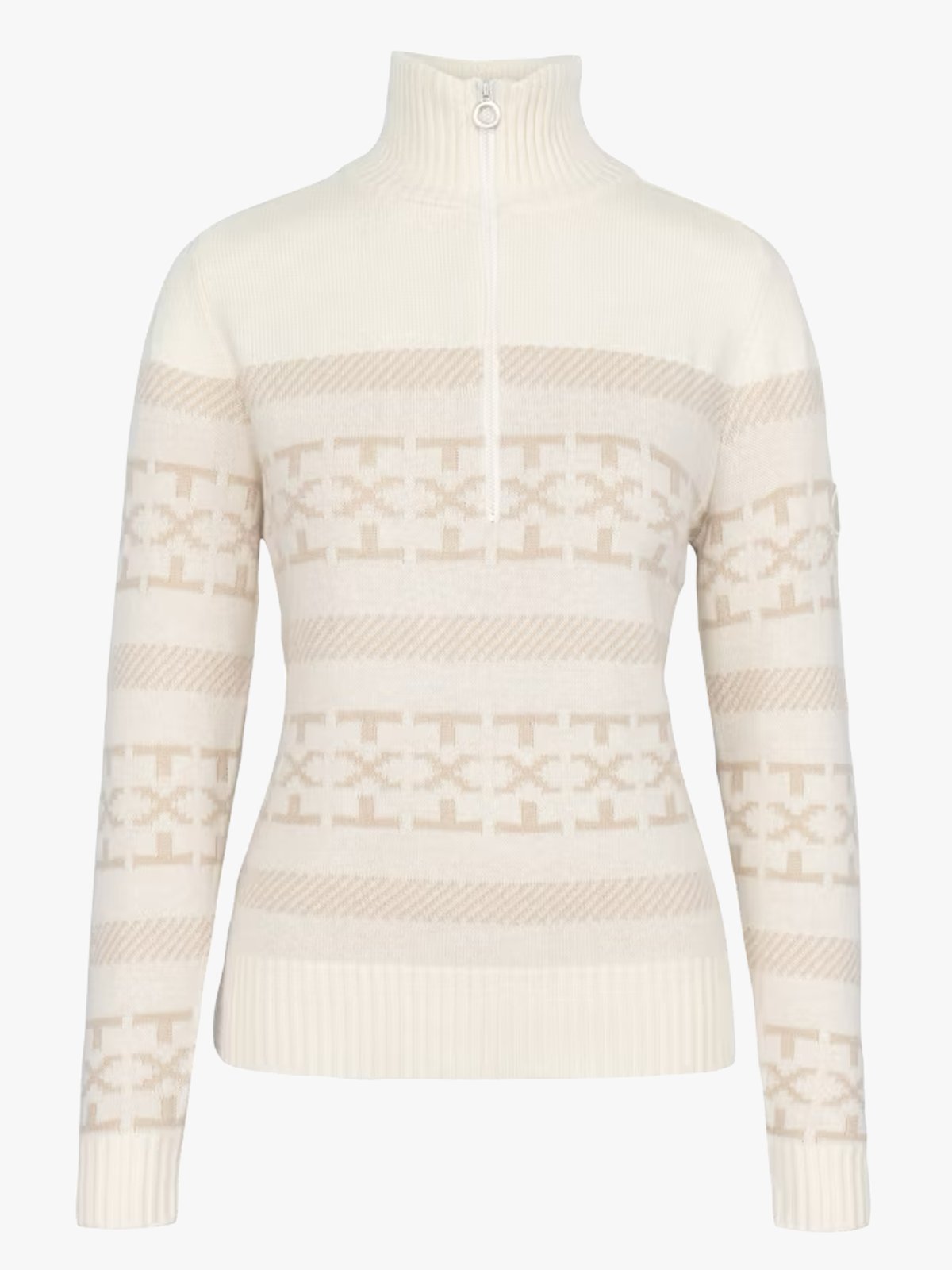 Johaug Dalsbygda Woolmix Halfzip Sweater Tofu White