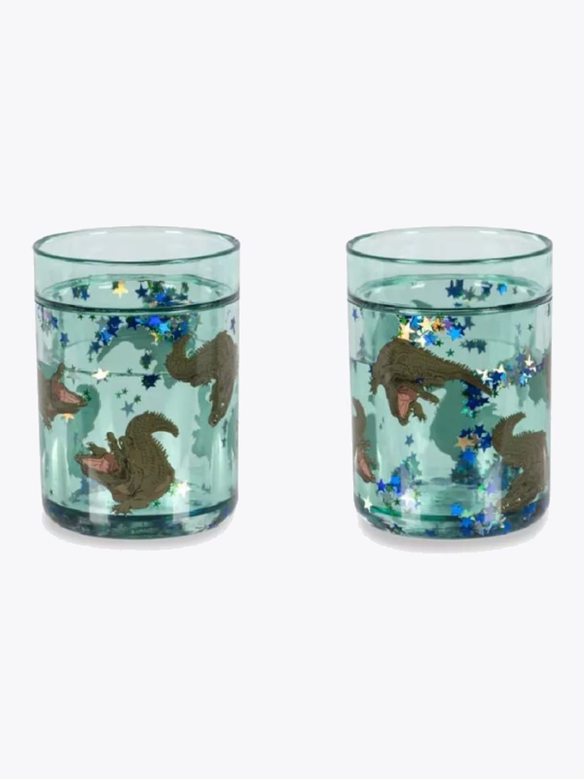 Konges Sløjd 2 pack Glitter Cups Crocodile
