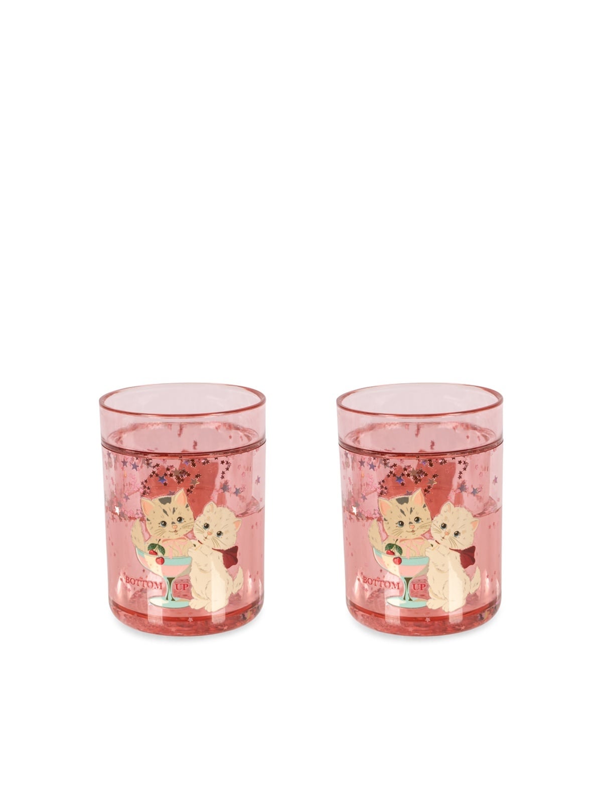 Konges Sløjd 2 pack Glitter Cups Rose cat