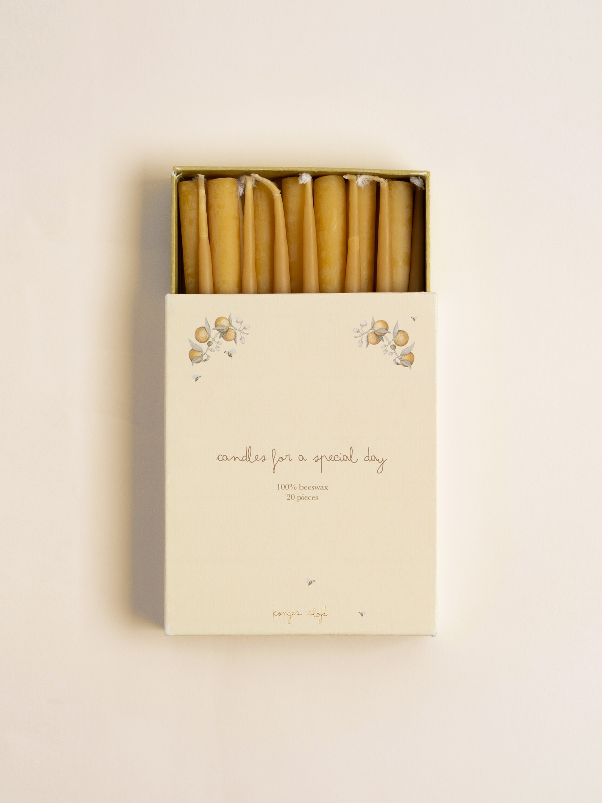 Konges Sløjd 20 pack Birthday Train Candles Nature