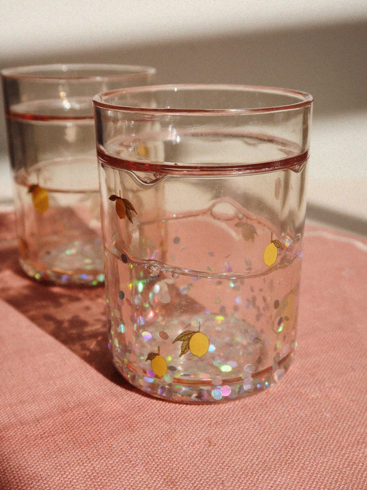 Konges Sløjd 2 pack Glitter Cups Lemon