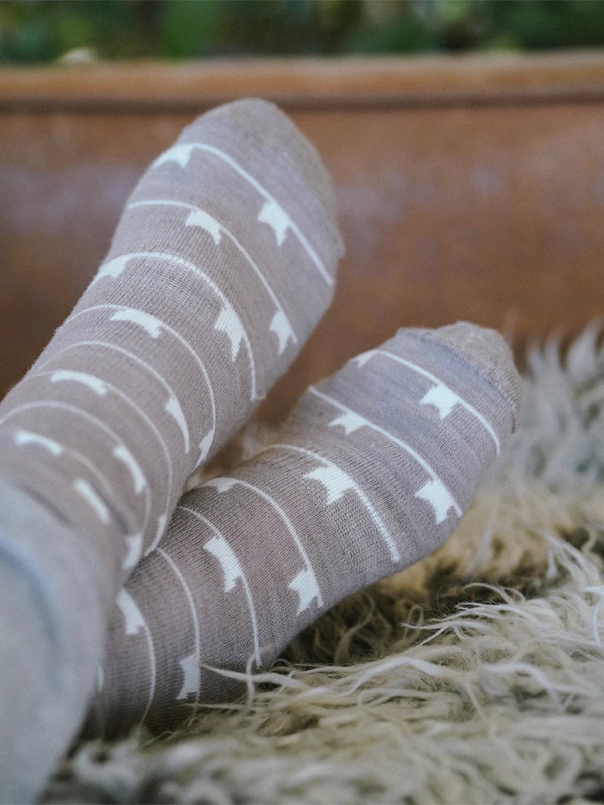 Kattnakken Ullsokk 3-pakk med mønster Barn Barkebåt