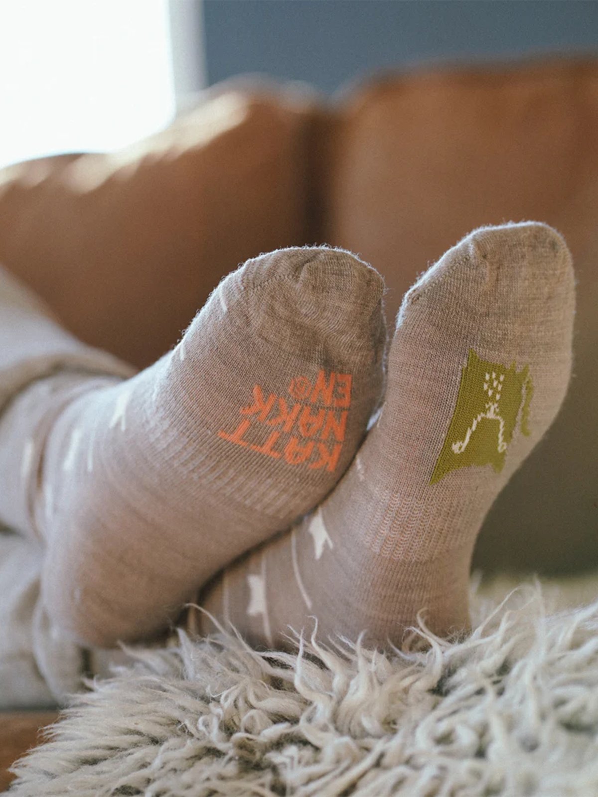 Kattnakken Ullsokk 3-pakk med mønster Barn Barkebåt