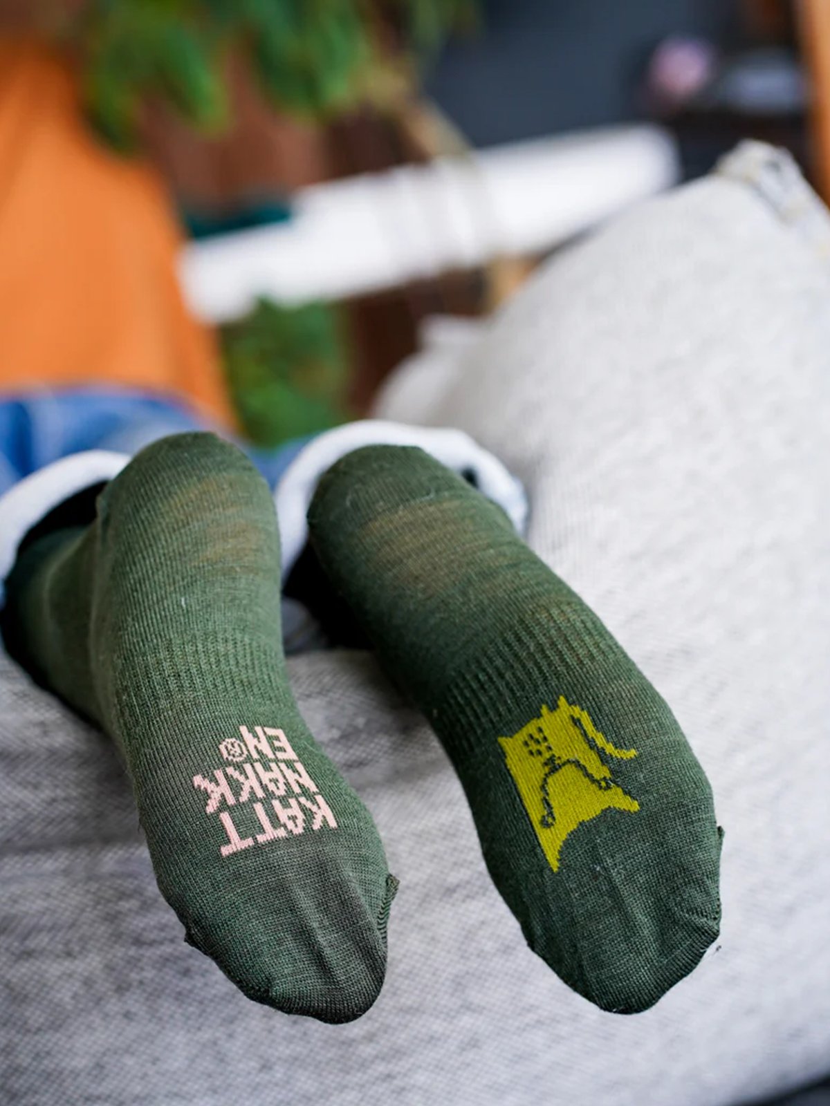 Kattnakken Ullsokk 3-pakk med mønster Barn Tre