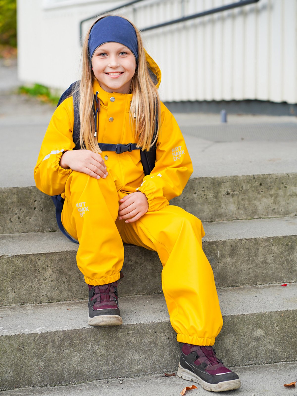 Kattnakken Regnsett Junior Oker