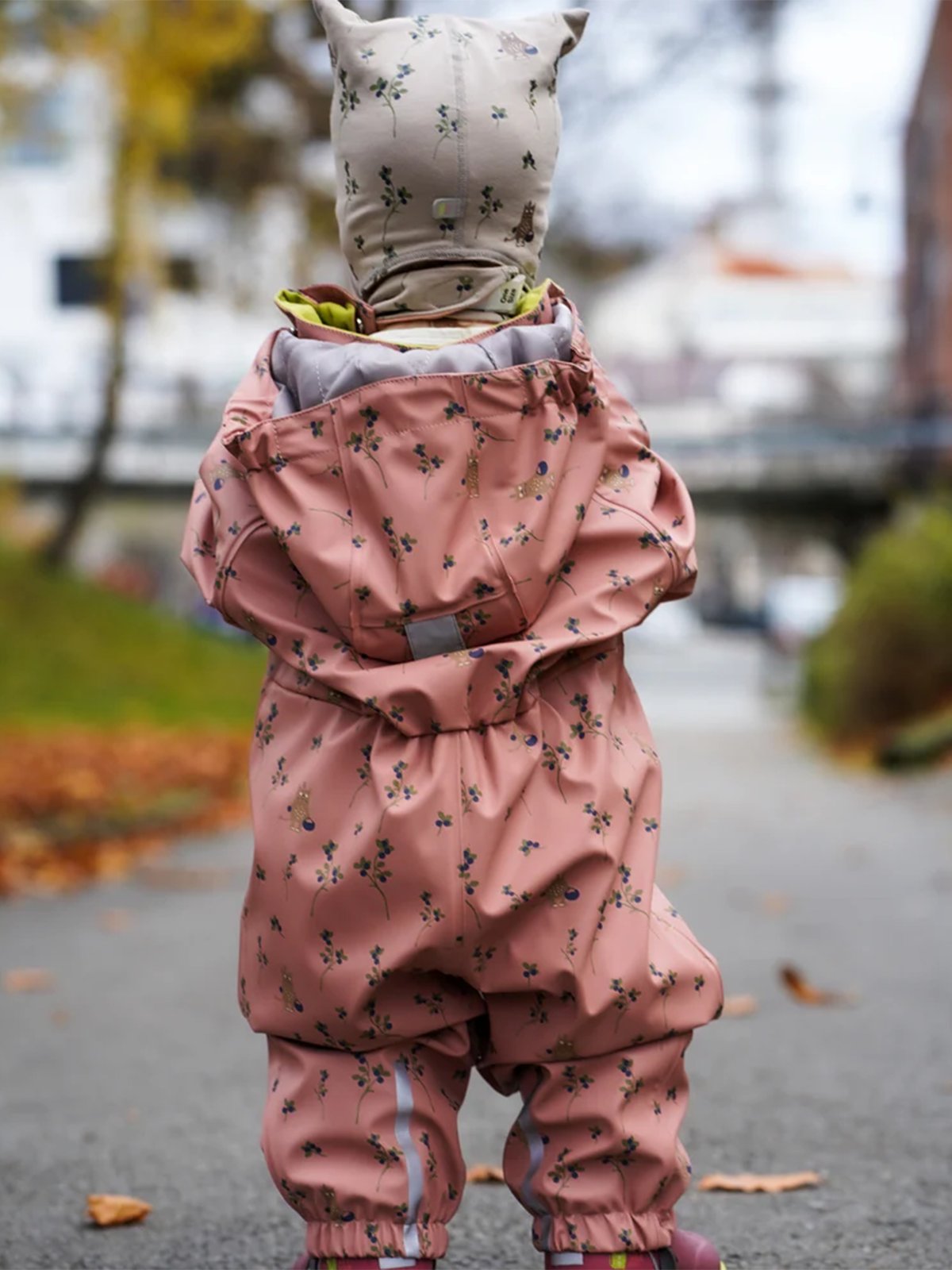 Kattnakken Babyregndress Dugg Kattefot