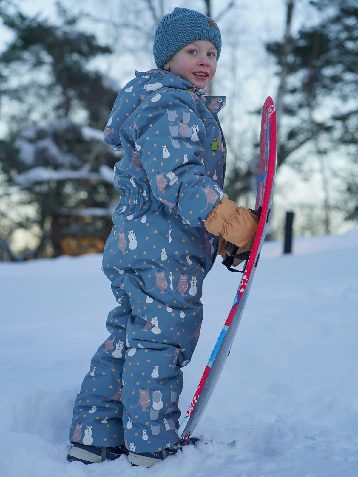 Kattnakken Parkdress Snø Hav