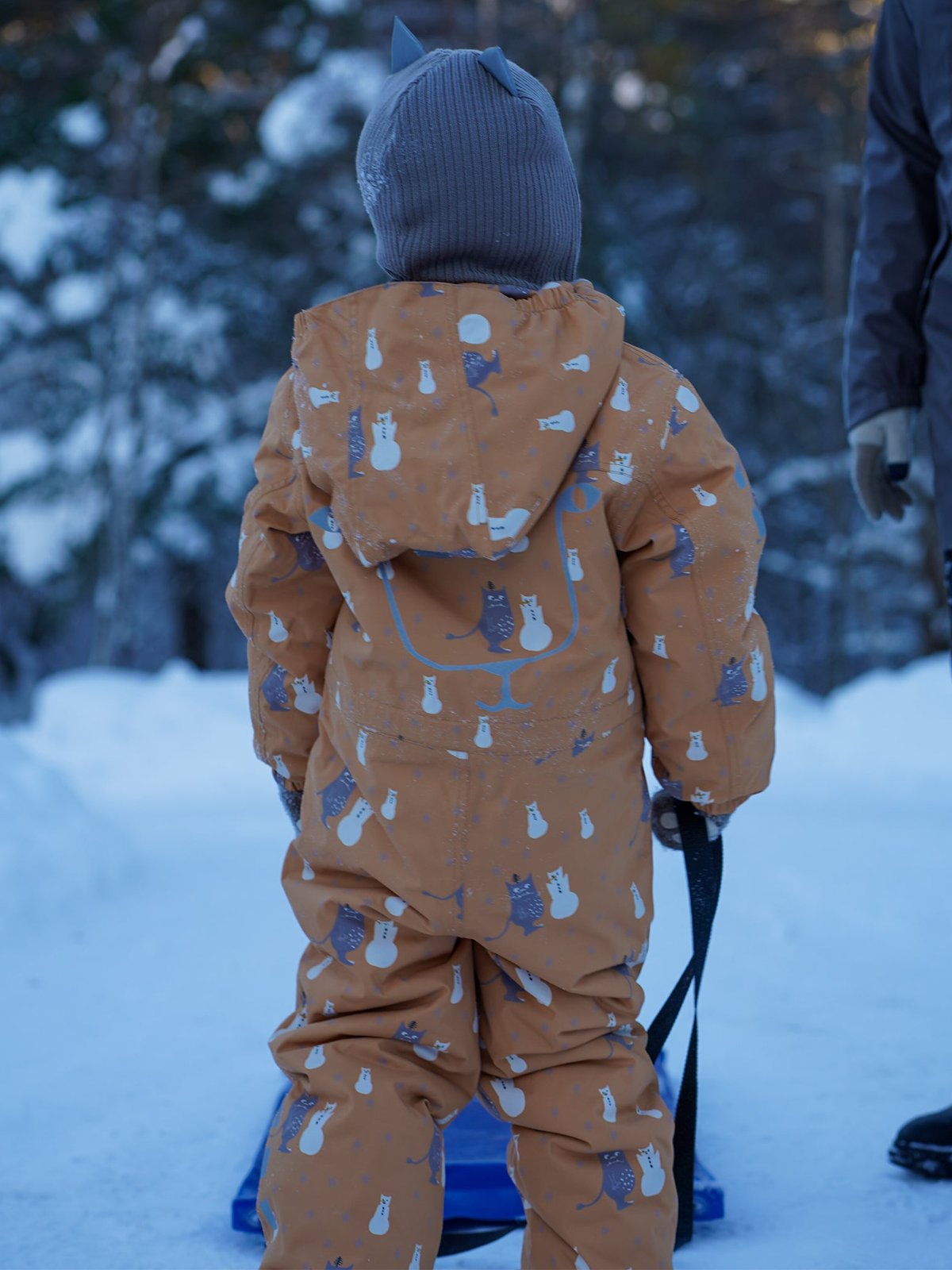 Kattnakken Parkdress Snø Honning