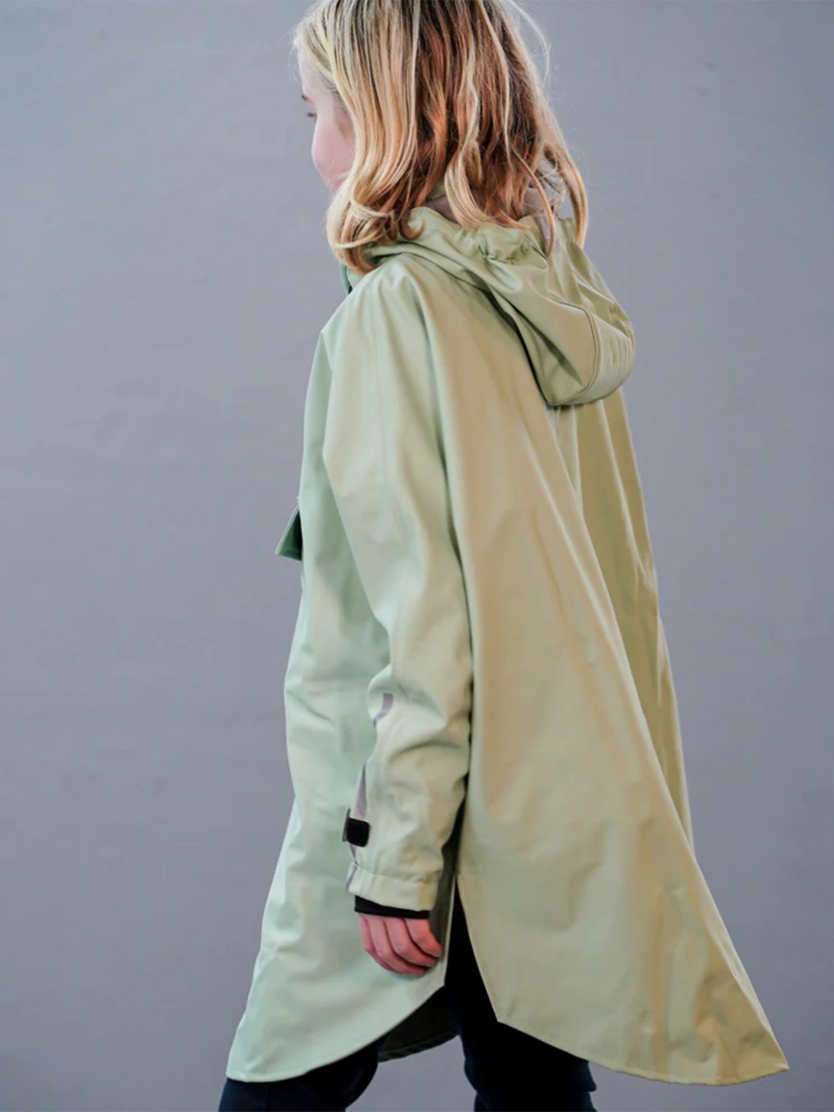 Kattnakken Regnponcho Barn og Junior Jane Pistasj