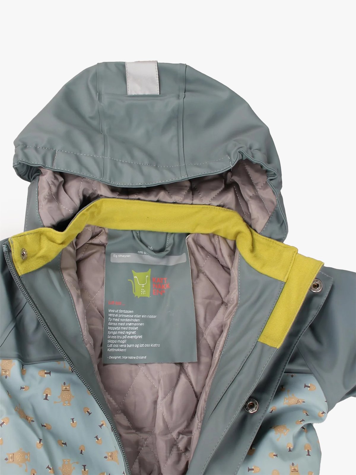 Kattnakken Babyregndress Pytt Hav