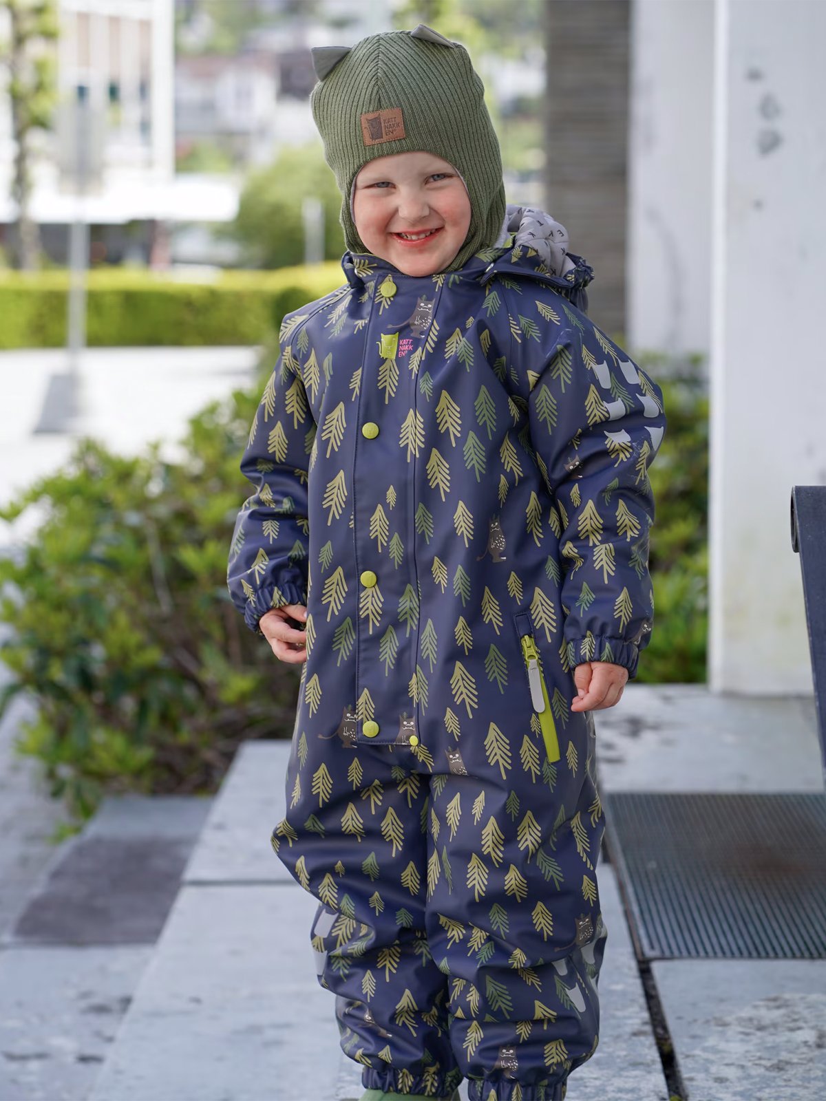 Kattnakken Vinterregndress Slaps Marine