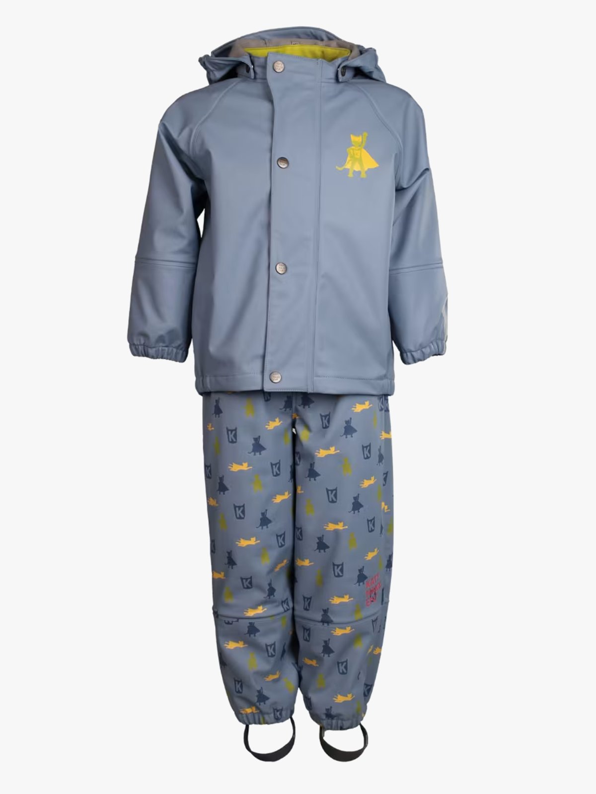 Kattnakken Regnsett Plask Mjuk Blå