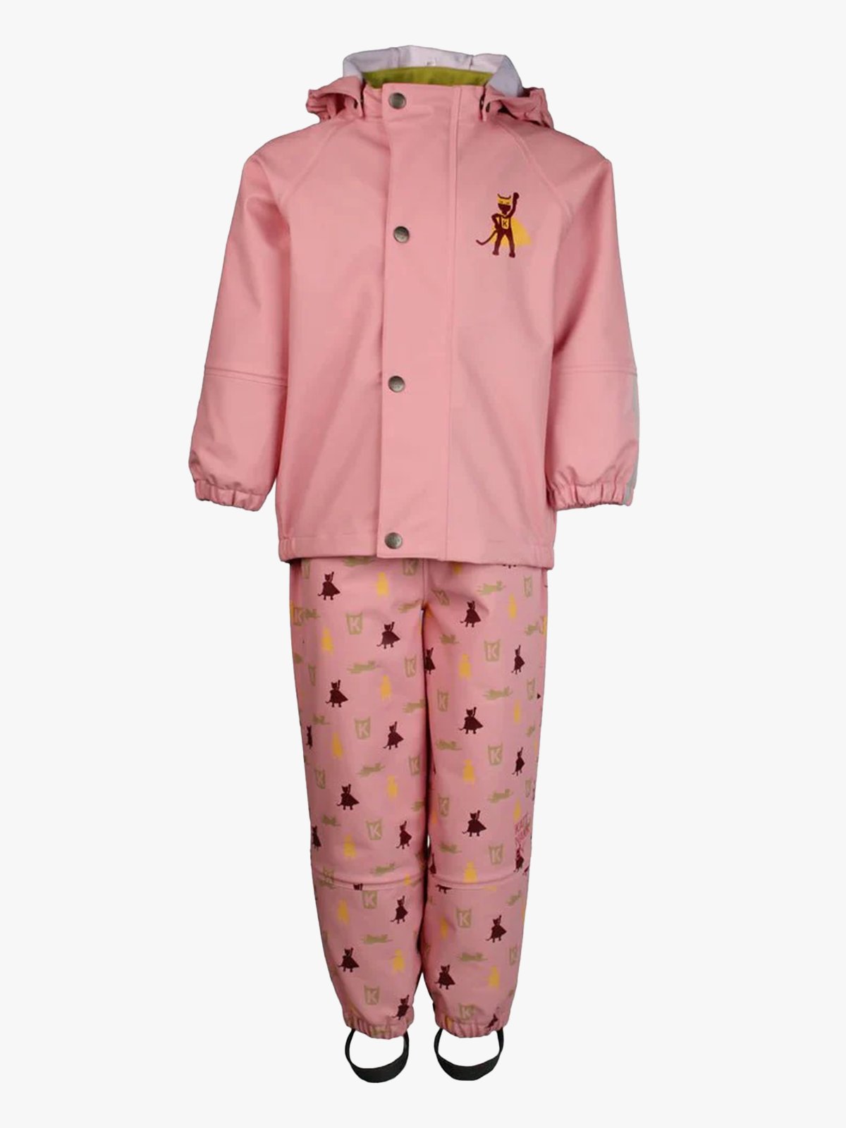 Kattnakken Regnsett Plask Rosa Krystall