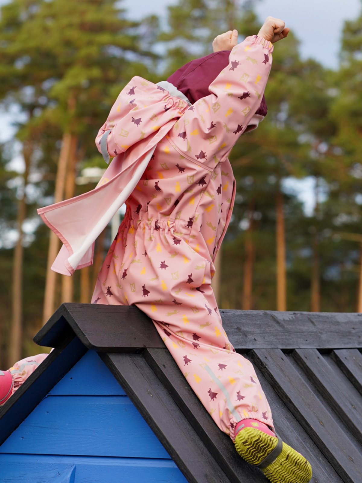 Kattnakken Heilårsregndress Hagl Rosa Krystall