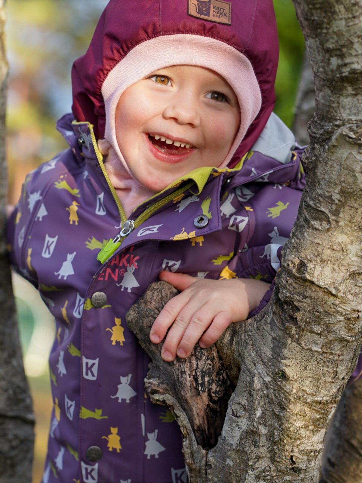 Kattnakken Heilårsregndress Hagl Viola