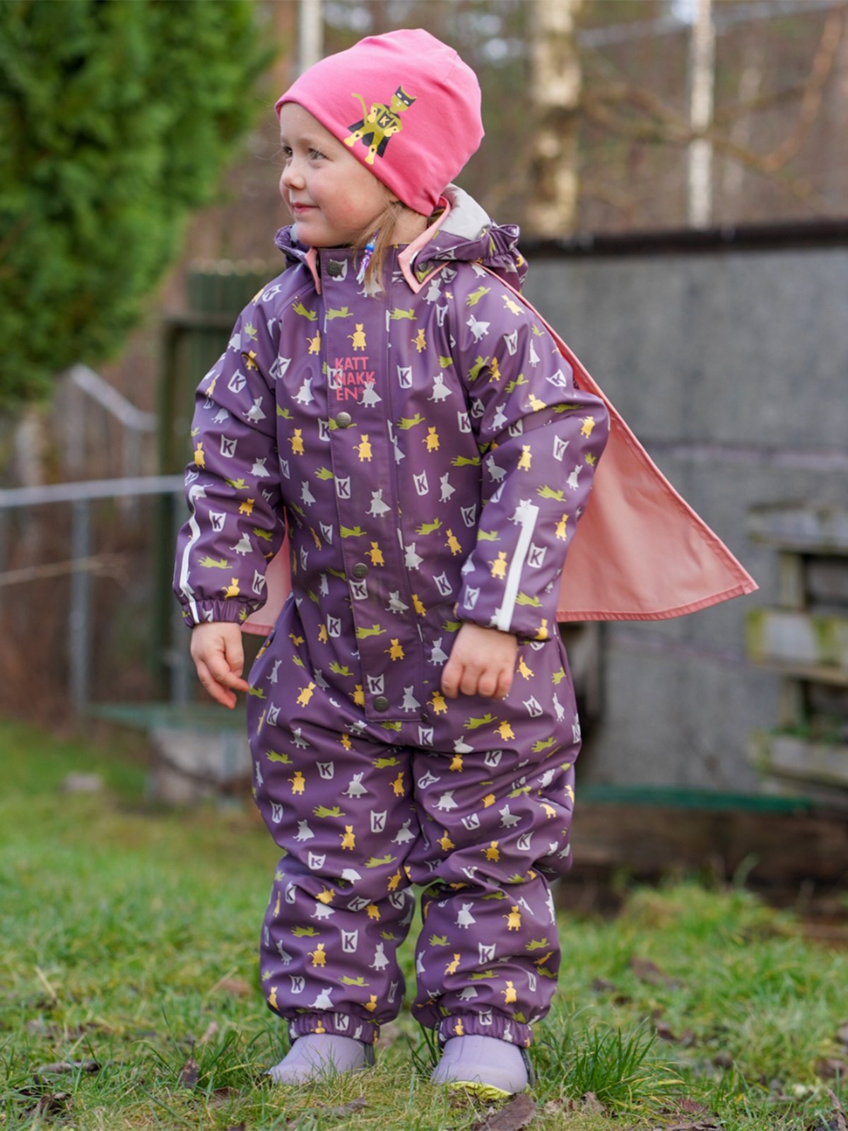 Kattnakken Heilårsregndress Hagl Viola