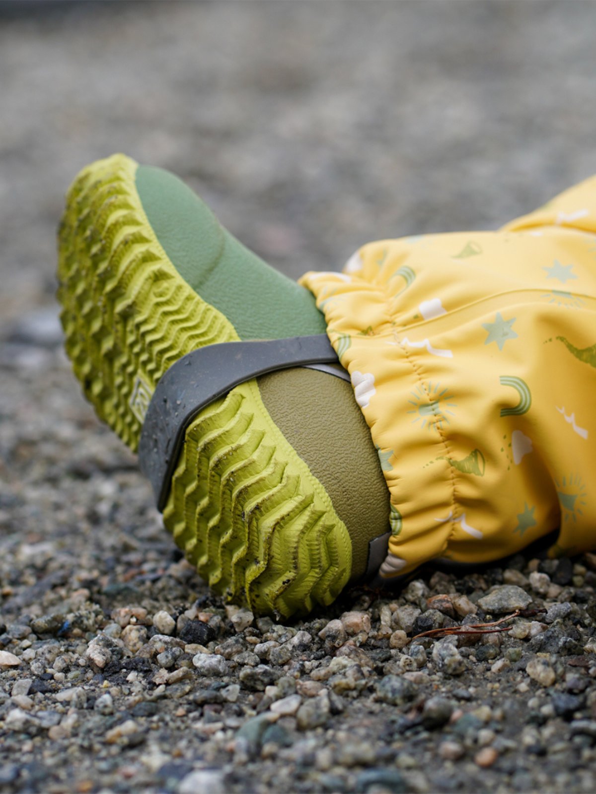 Kattnakken Babyregndress Dugg Bananskum