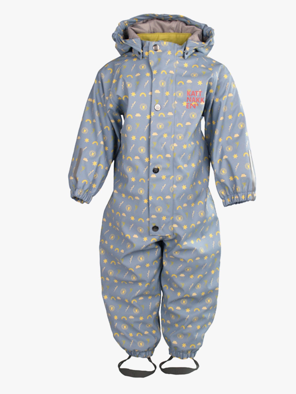 Kattnakken Babyregndress Dugg Mjuk Blå