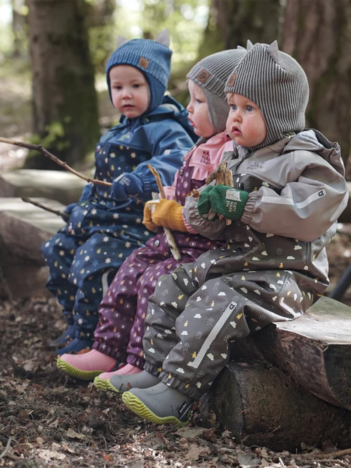Kattnakken Babyregndress Pytt Blå horisont