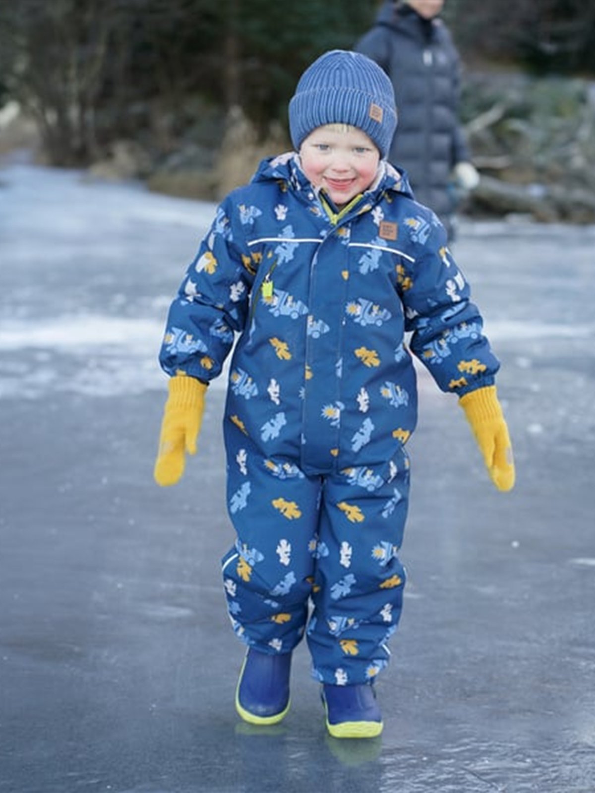 Kattnakken Vinterparkdress Snø Blå Horisont