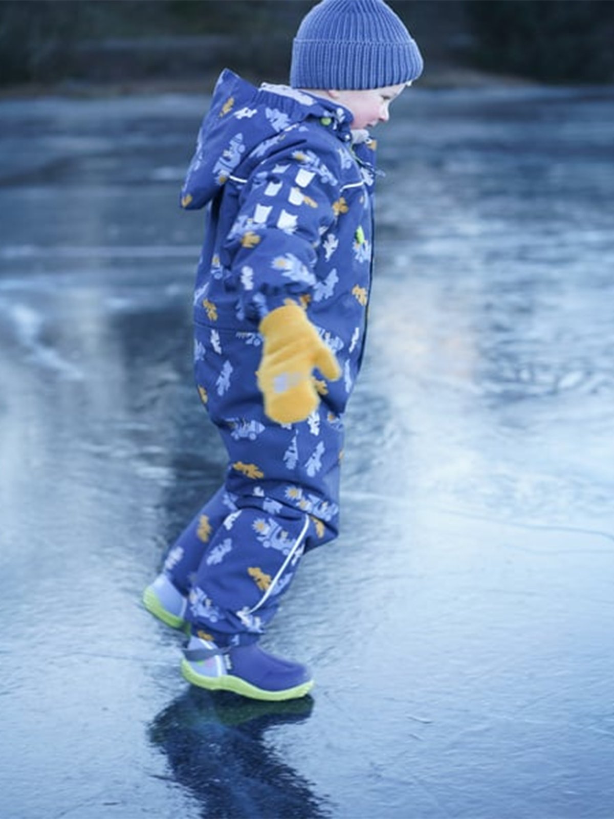 Kattnakken Vinterparkdress Snø Blå Horisont