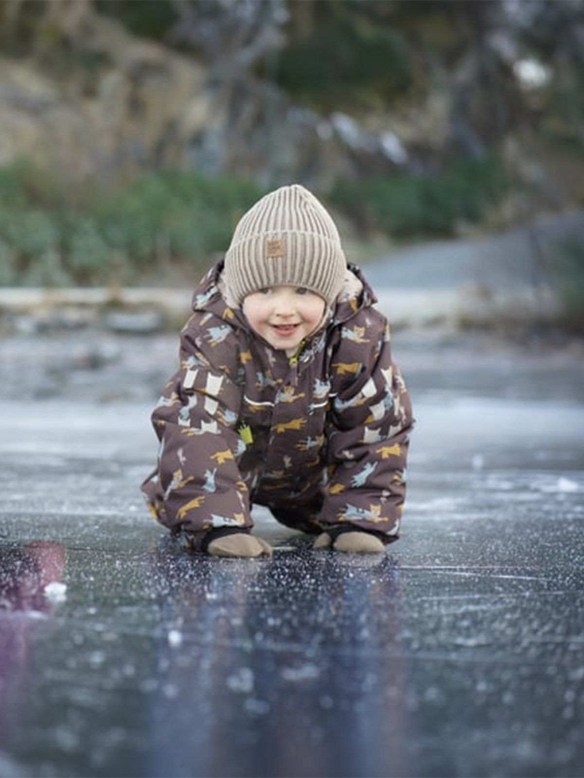 Kattnakken Vinterparkdress Snø Jord