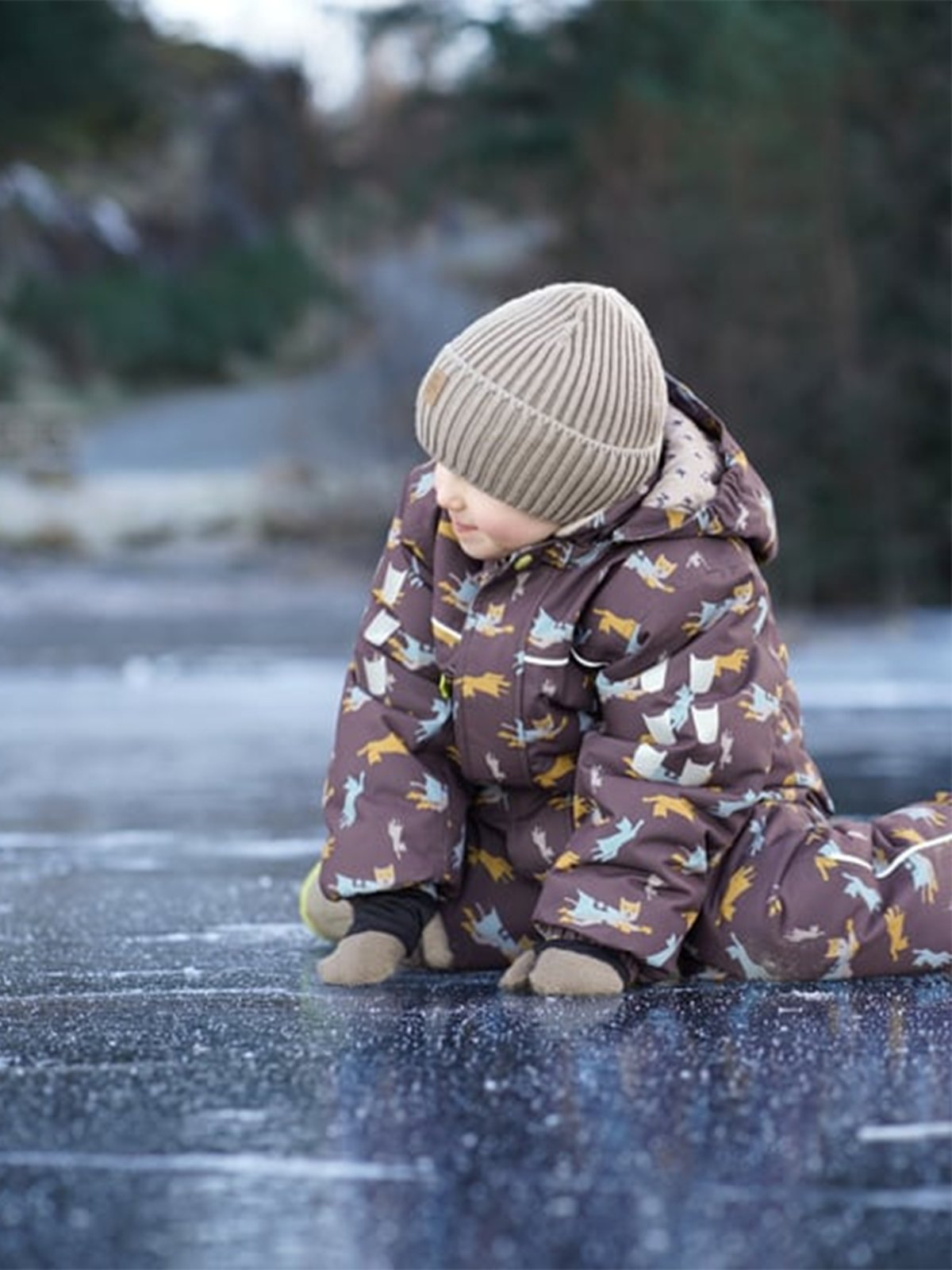 Kattnakken Vinterparkdress Snø Jord