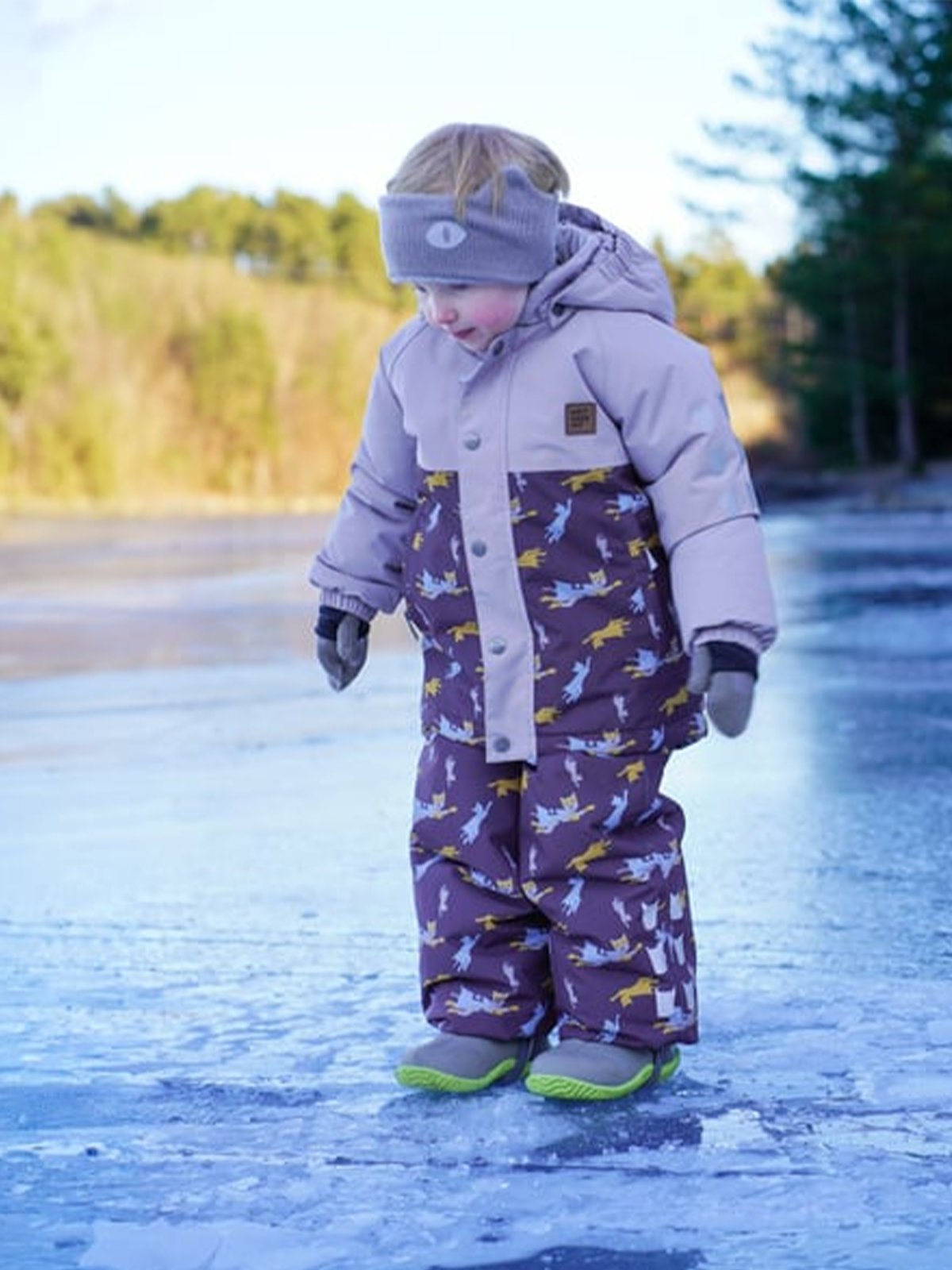 Kattnakken Vinterbukse m/selar Snø Brun