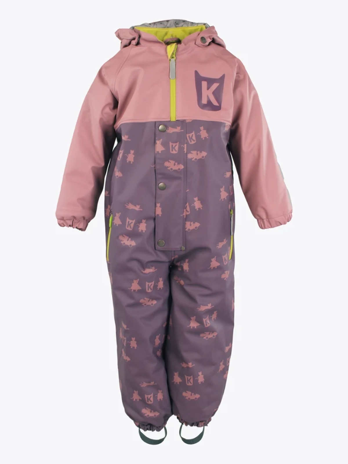 Kattnakken Vinterregndress Slaps Print Viola