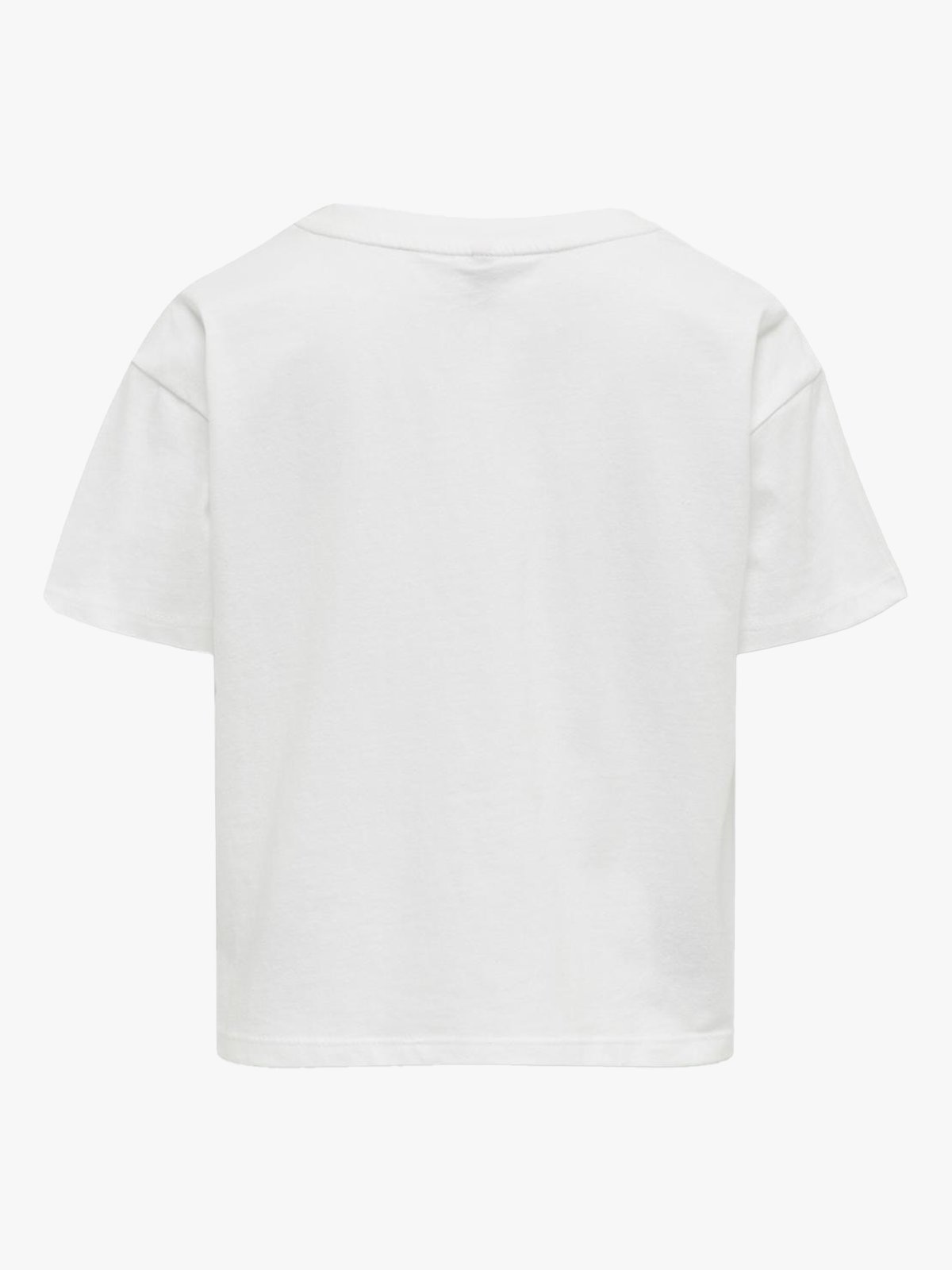 Kids Only Maiken Life Crop Short Sleeve Only Bright White String Bouquet Lurex