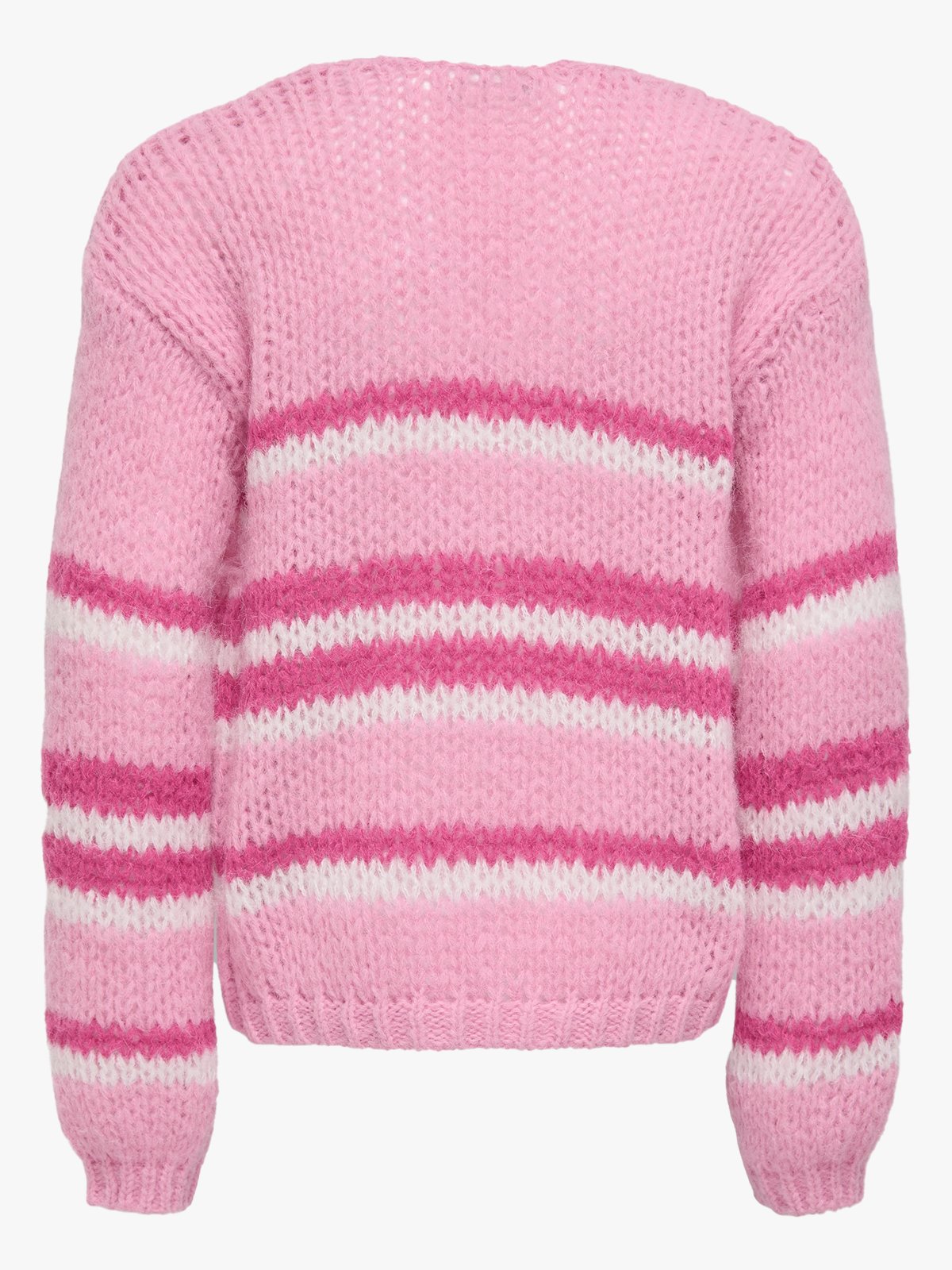 Kids Only Nordic Life Long Sleeve Stripe Cardigan Knit Bonbon