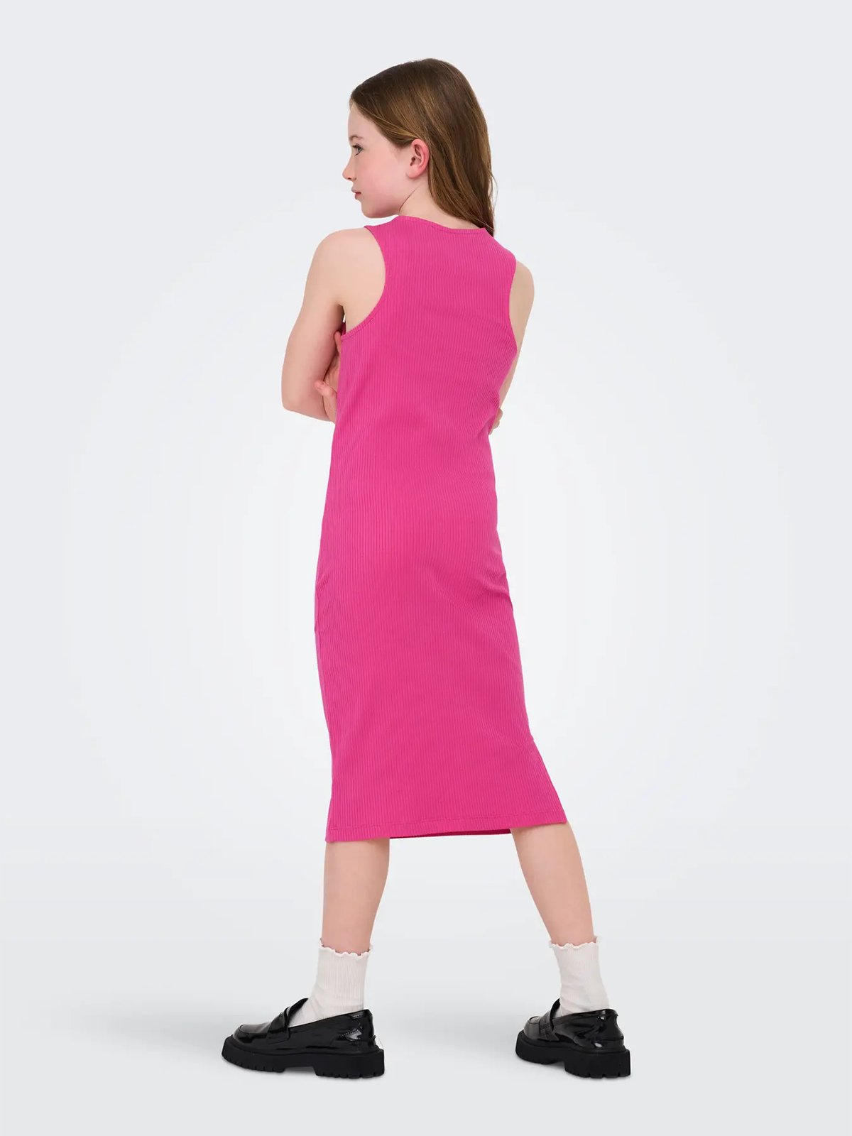 Kids Only Belfast Life S/L Midi Dress Junior Fuchsia Fedora