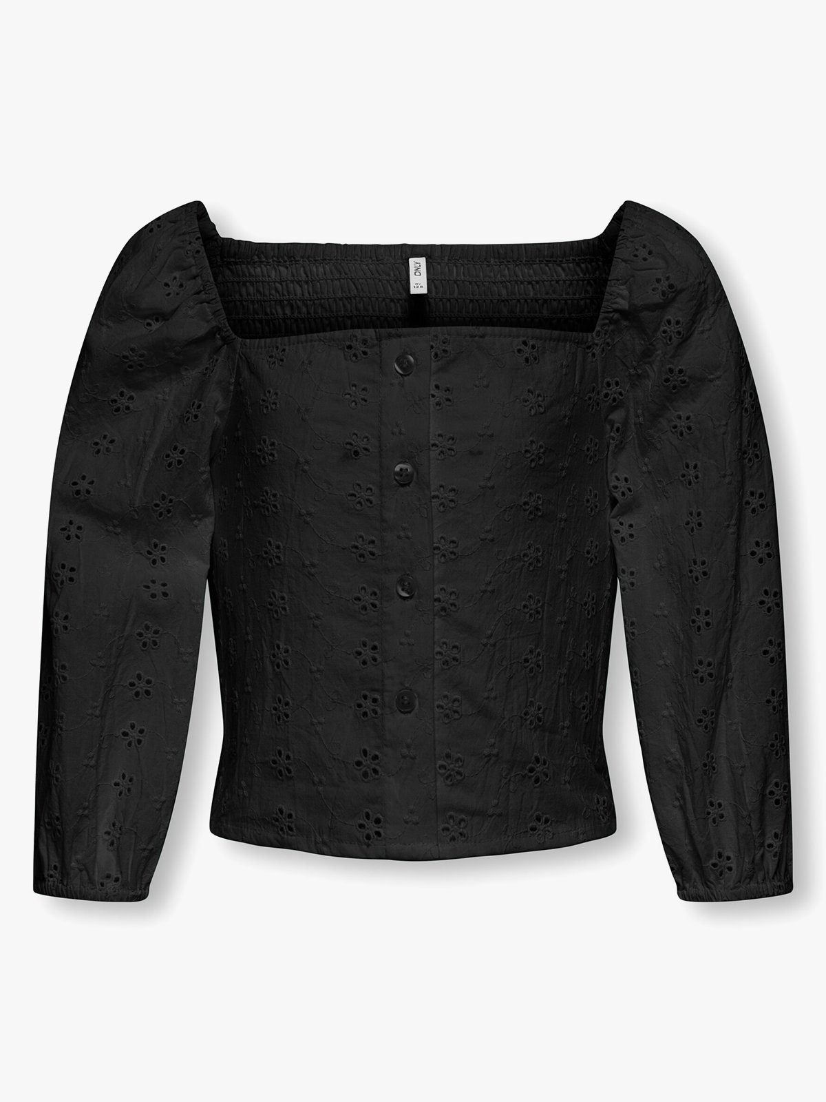 Kids Only Pilea 3/4 Embroderie Anglaise Shirt Woven Black