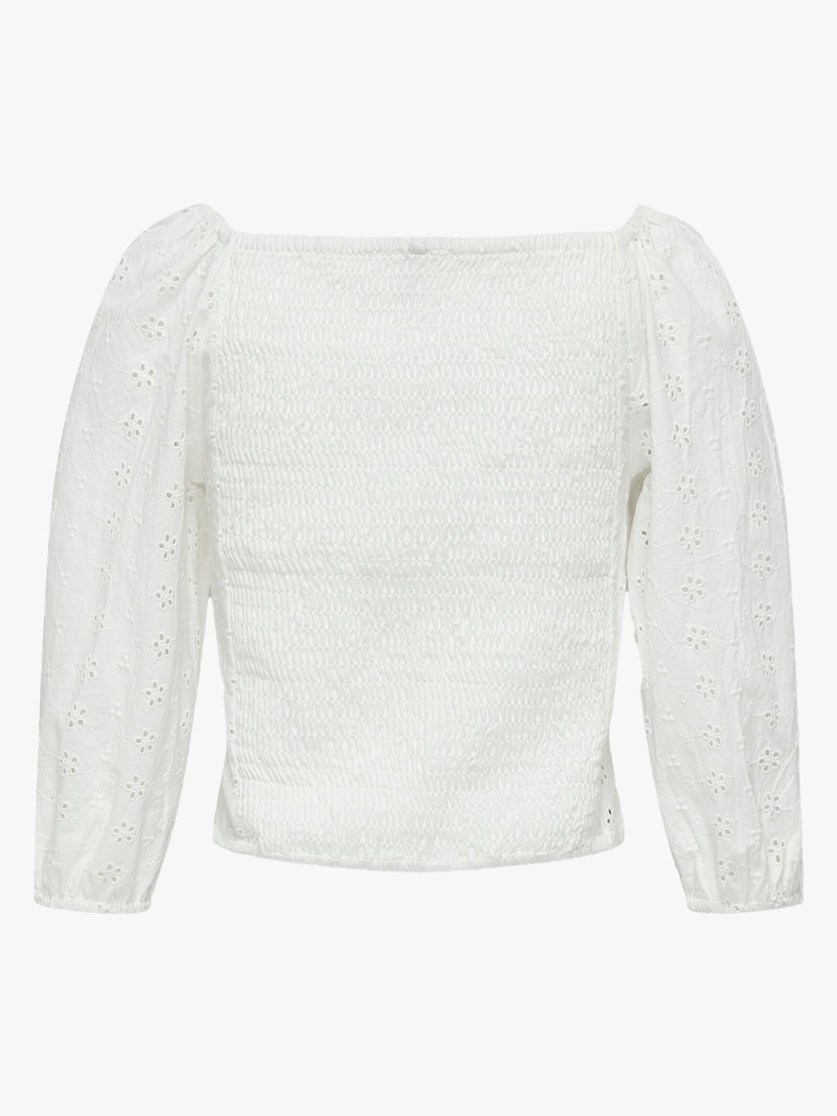 Kids Only Pilea 3/4 Embroderie Anglaise Shirt Woven Cloud Dancer