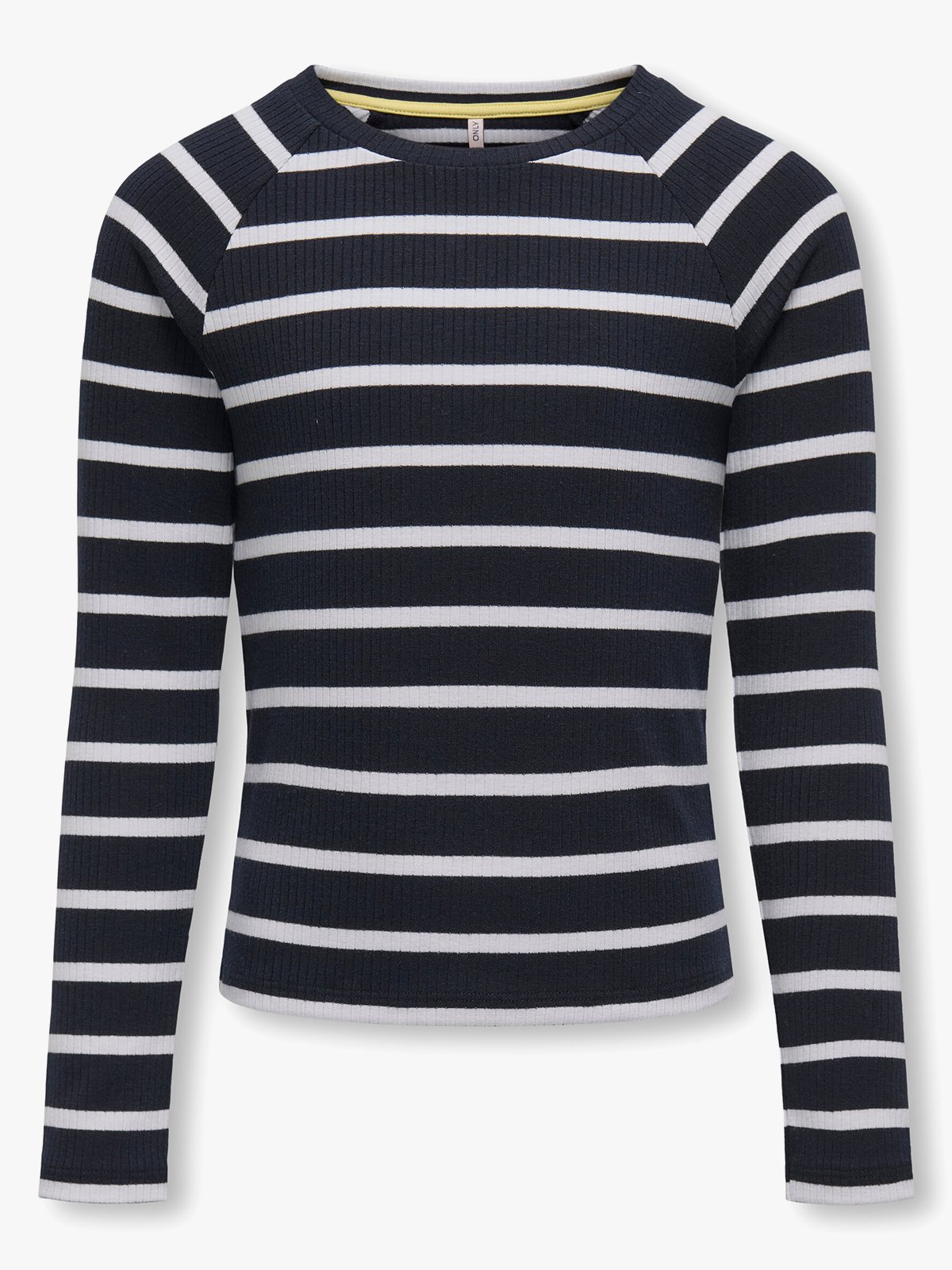 Kids Only Sadie Long Sleeve Stripe Mix Top Junior Navy Blazer / Cloud Dancer