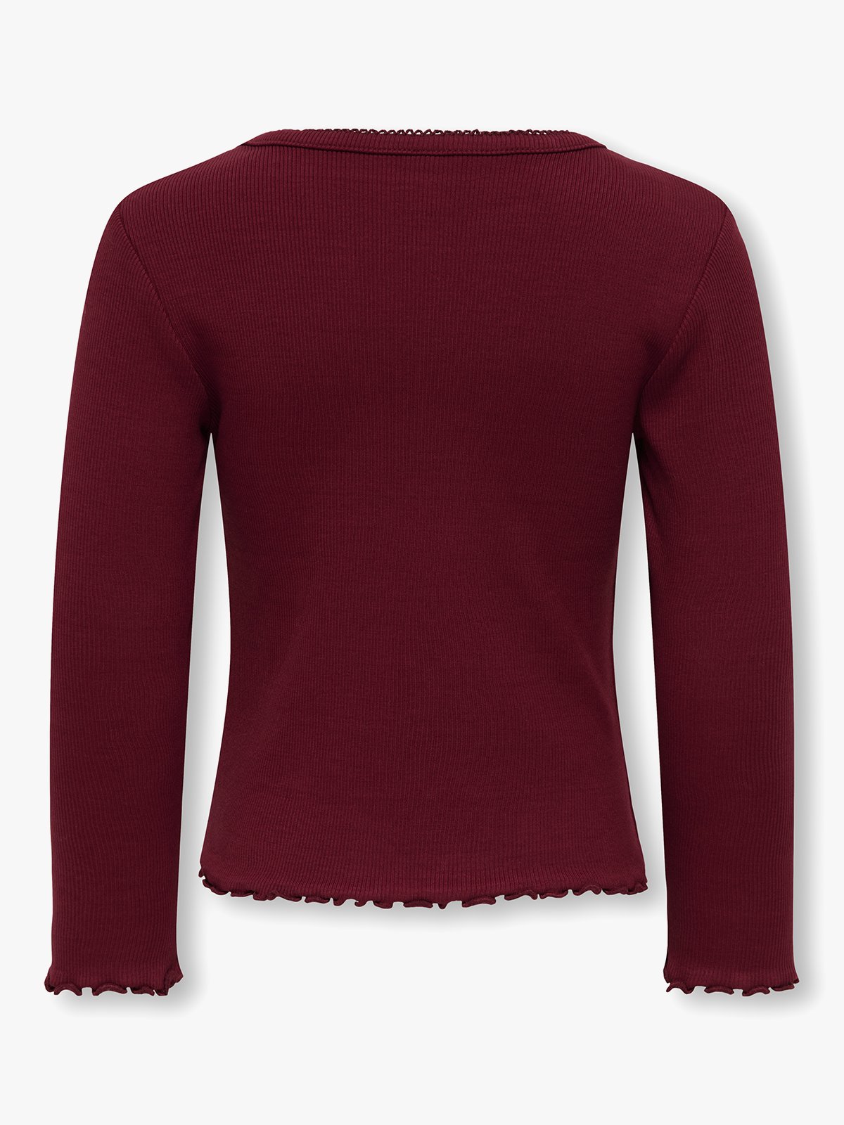 Kids Only Trinny Long Sleeve Oneck Top Cabernet