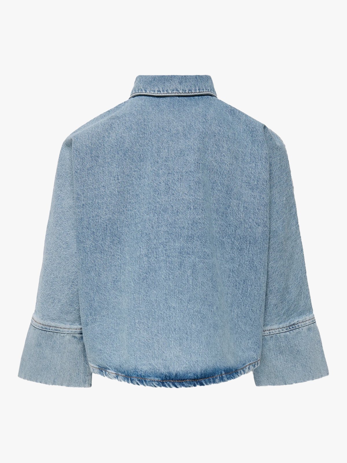 Kids Only Grace 7/8 Bow Shirt Light Blue Denim