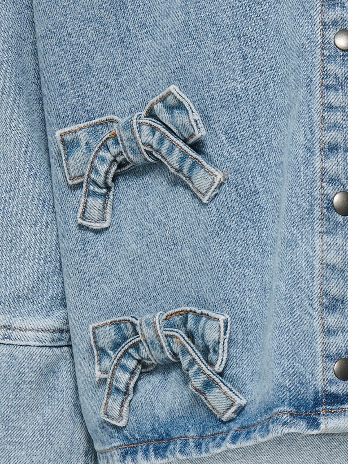 Kids Only Grace 7/8 Bow Shirt Light Blue Denim