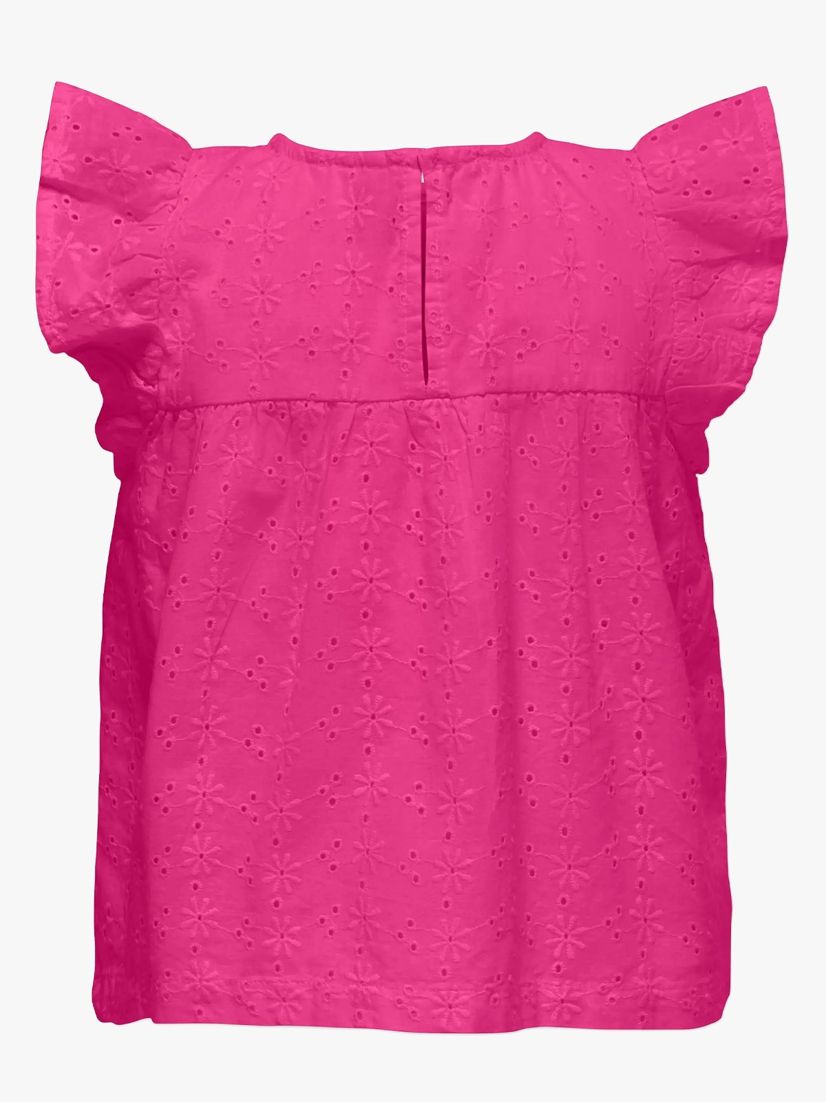 Kids Only Margot Life Short Sleeve Embroidery Top Fuchsia Fedora