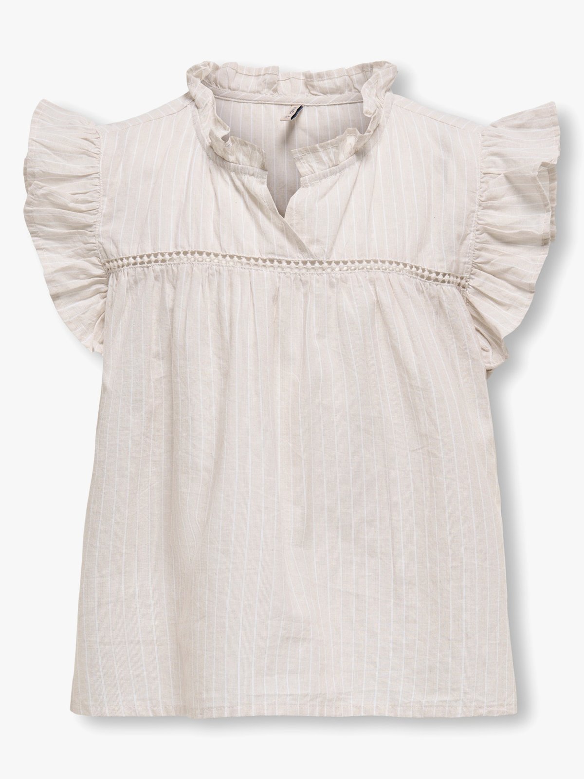 Kids Only Daimi Sleeveless Detail Top Woven Feather Gray