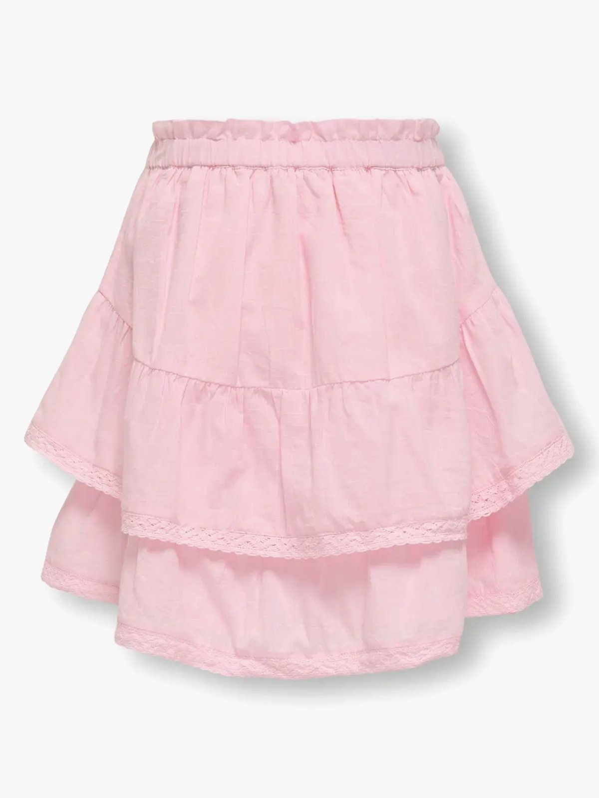 Kids Only Esther Ladder Tape Skirt Woven Roseate Spoonbill
