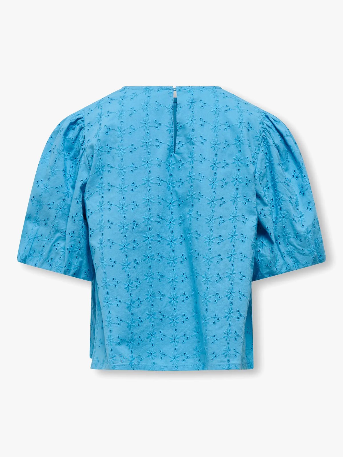 Kids Only Margot Life Short Sleeve Embroidery Top Azure Blue