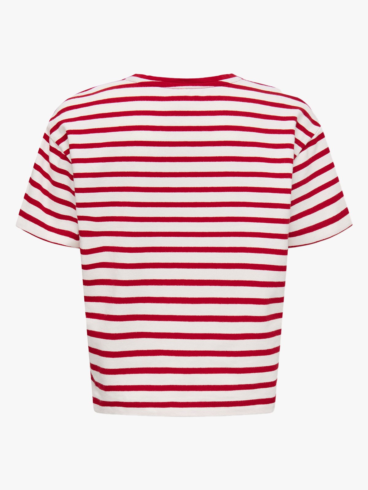 Kids Only Asta Life Short Sleeve Striped Top Junior Equestrian red