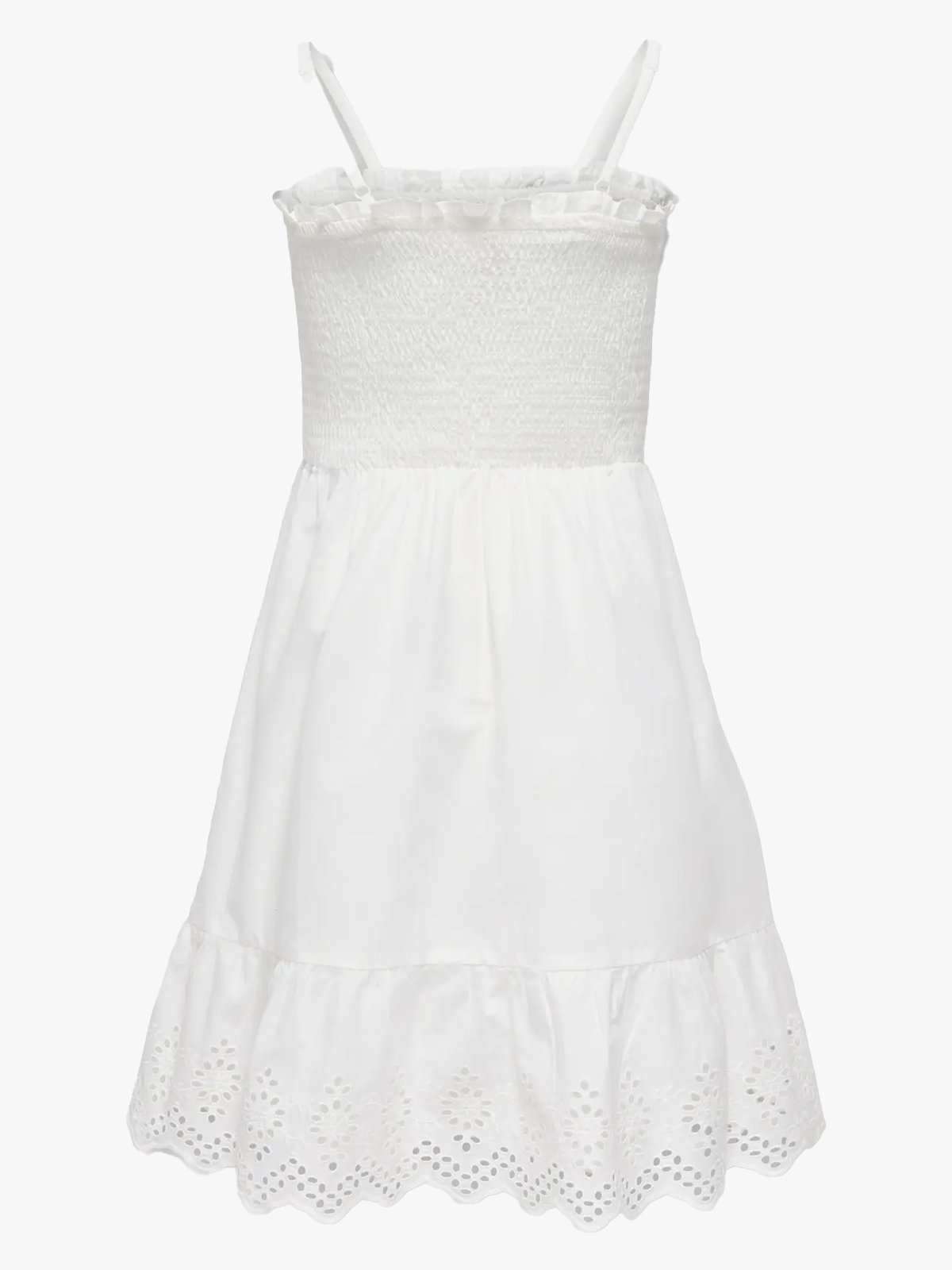 Kids Only Lou Life Embroidery Smock Dress Woven Cloud Dancer