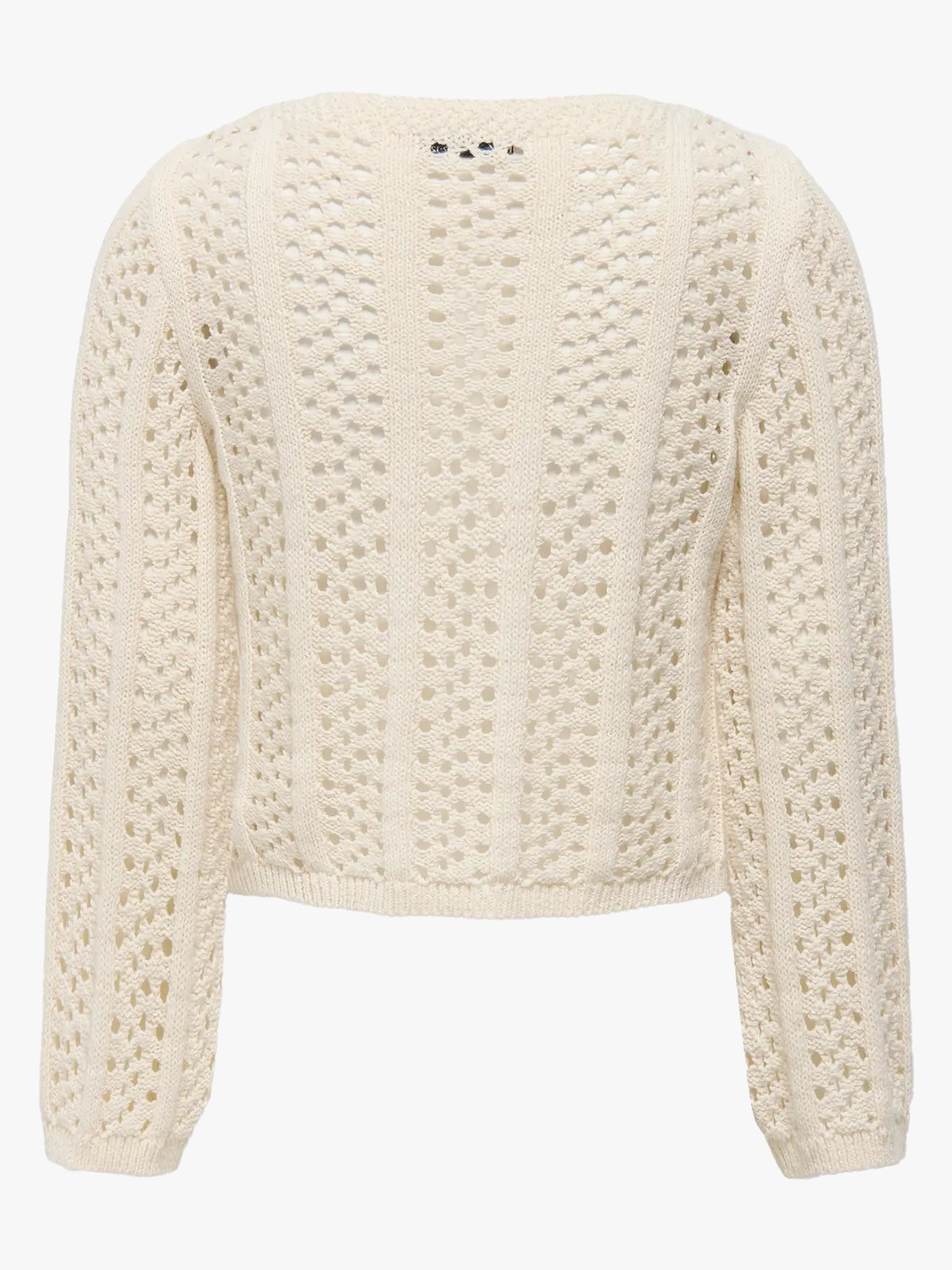 Kids Only Marina Life Long Sleve Crop V-Neck Tie Knit Birch