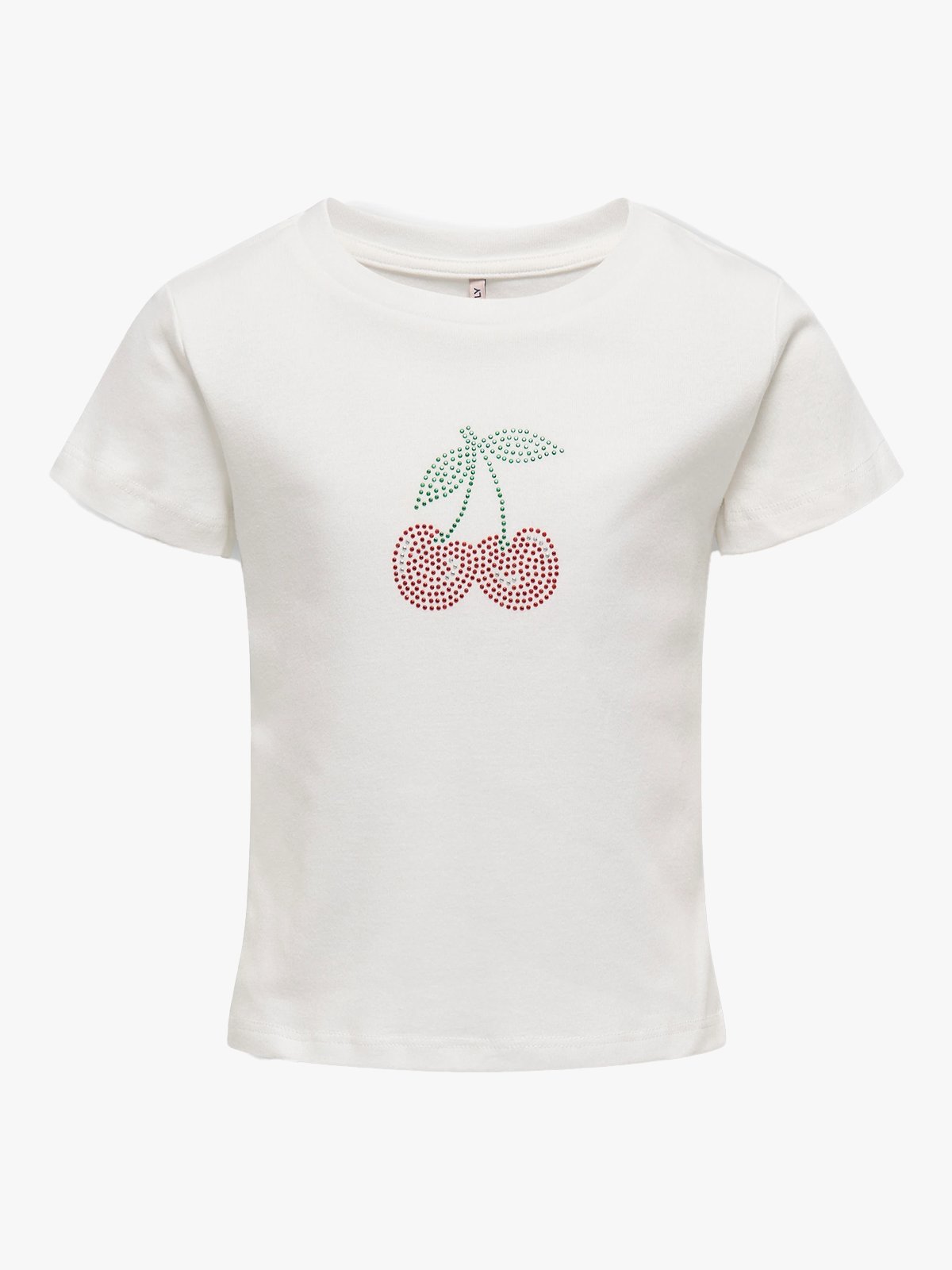 Kids Only Kira Life Short Sleeve Bling O-Neck Baby Tee Junior Cloud Dancer