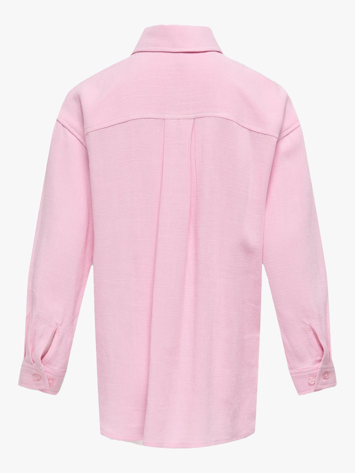 Kids Only Siesta Long Sleeve Linen Blend Oversized Shirt Pirouette